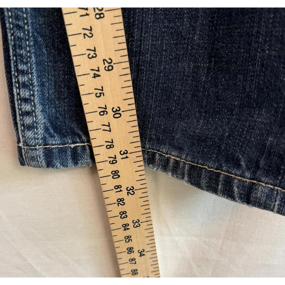 Mens Levis 511 Jeans Size 34x32 Skinny Distressed Black Label Ripped - Picture 4 of 7